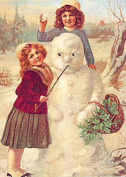 Снеговик старинный