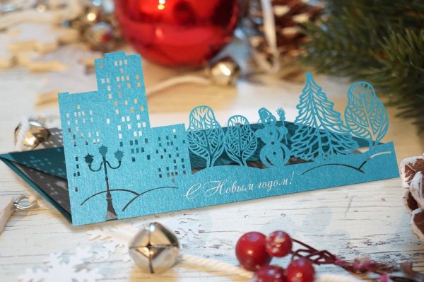Новогодние открытки оригинальные