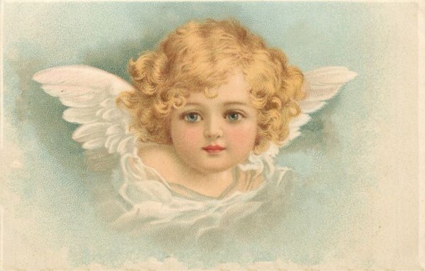 Старинные открытки с ангелами