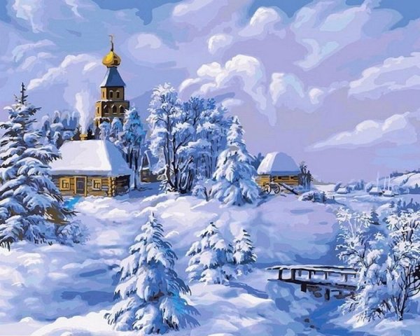 Виктор Цыганов картины зима