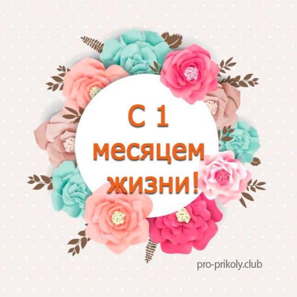 Поздравление с месяцем девочке