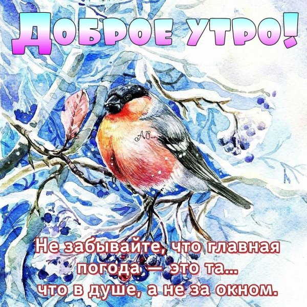 Стикеры с добрым зимним утром прикольные