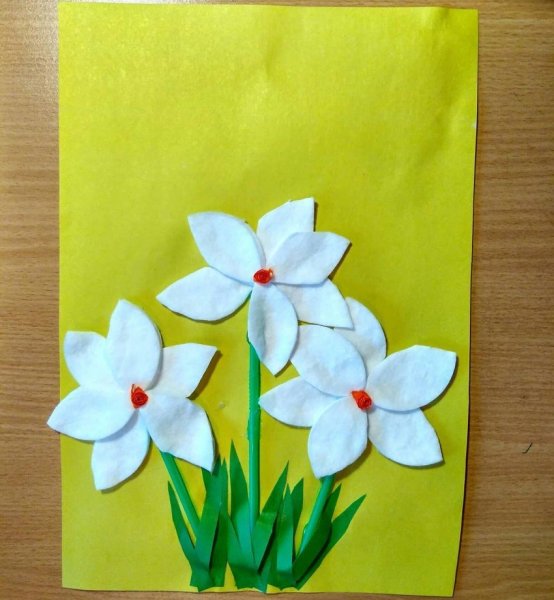 Аппликация на тему цветы