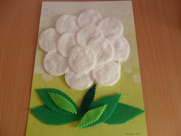 Поделки из ватных дисков