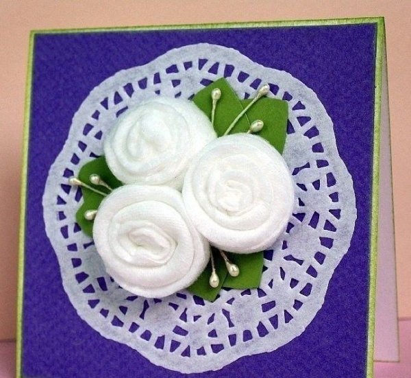 Открыта из ватных дисков