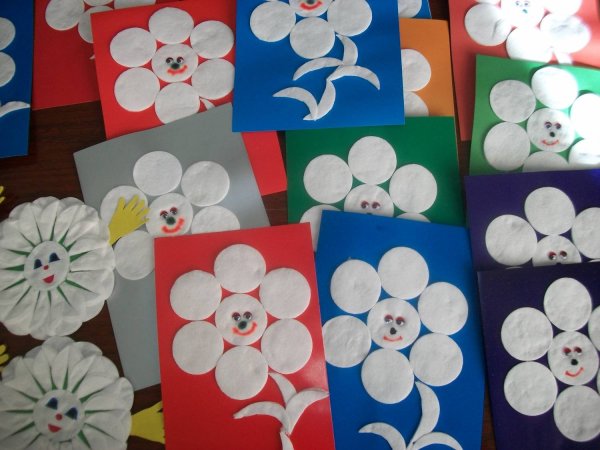 Поделки из ватных дисков