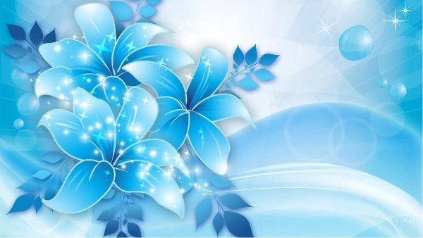 Фон в голубых тонах