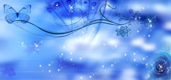 Голубой свадебный фон