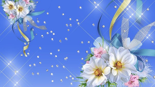 Фон с цветами для открытки