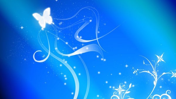 Синий свадебный фон