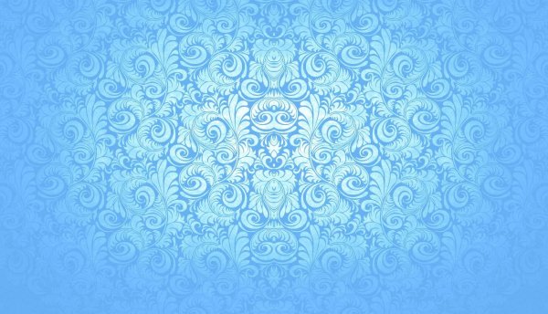 Голубой фон с орнаментом