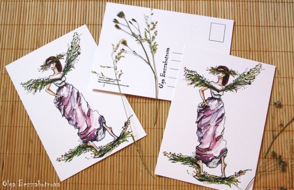 Оригинальные авторские открытки