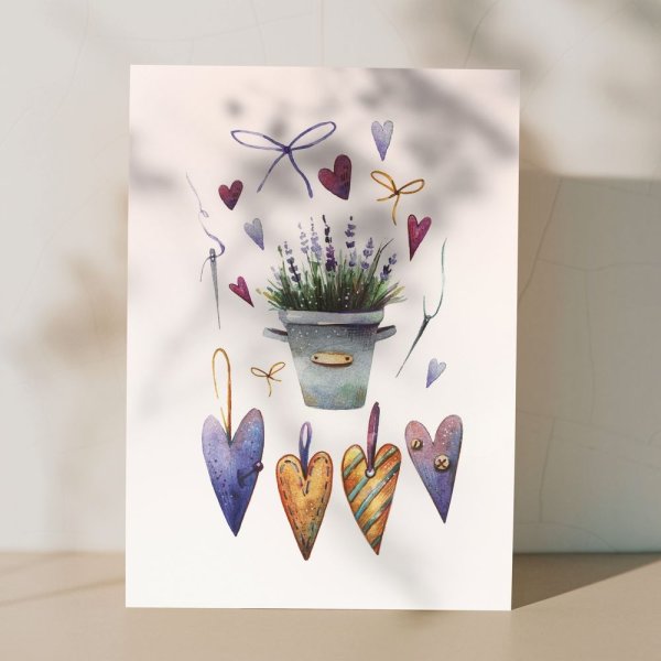 Авторские открытки с рукой