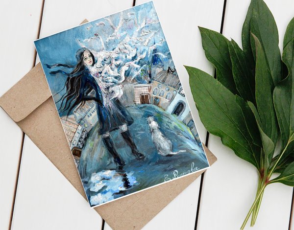 Авторская открытка "с любовью"