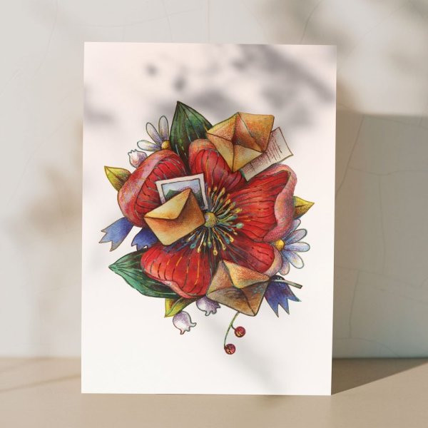 Авторские открытки с рукой