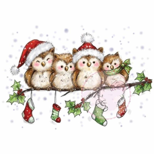 Новый год акварель