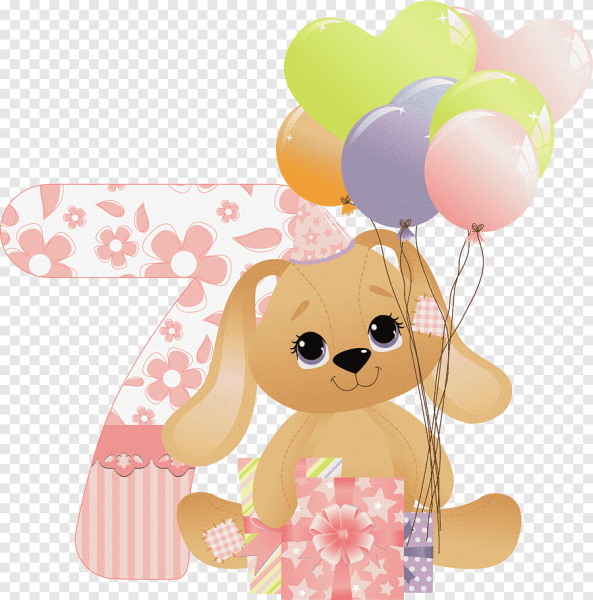 С семью месяцами девочке