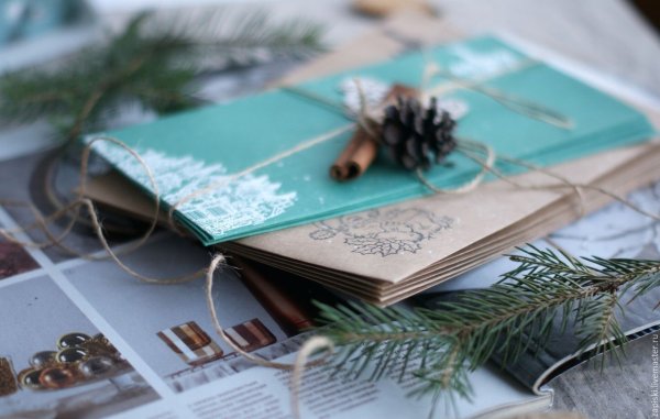 Новогодняя открытка письмо