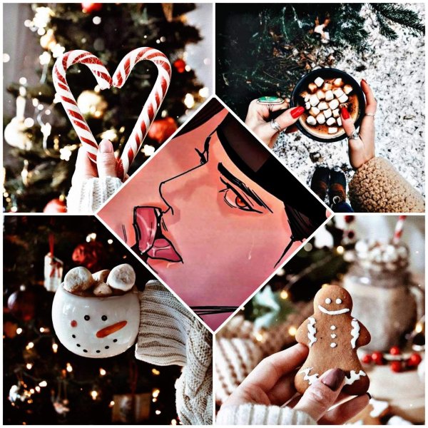 Новогодняя открытка для Инстаграм