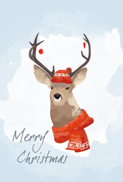 Навагоднея аткрытка с Аленем