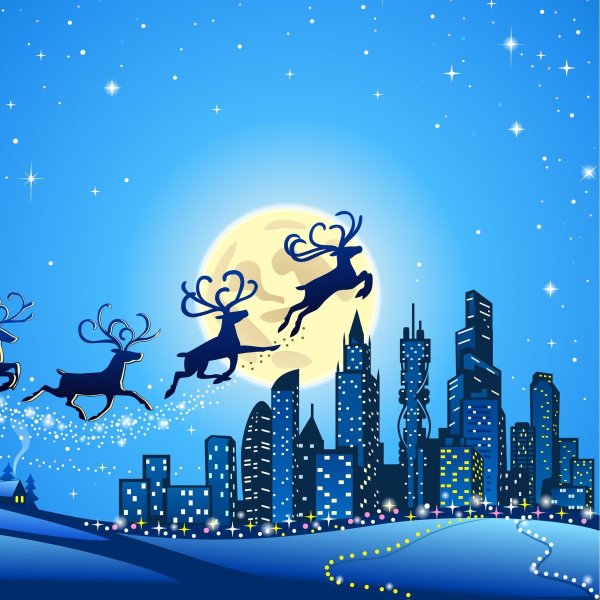Олень Рождество