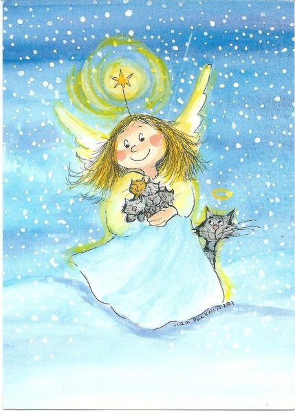 Рождественские старинные ангелы