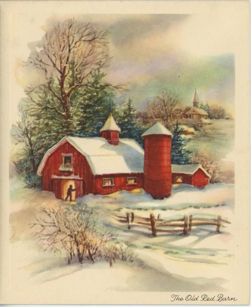 Винтажные зимние пейзажи