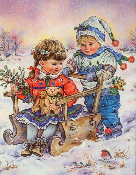 Christine Haworth художник Рождество