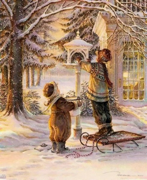 Художник Douglas r. Laird Рождество