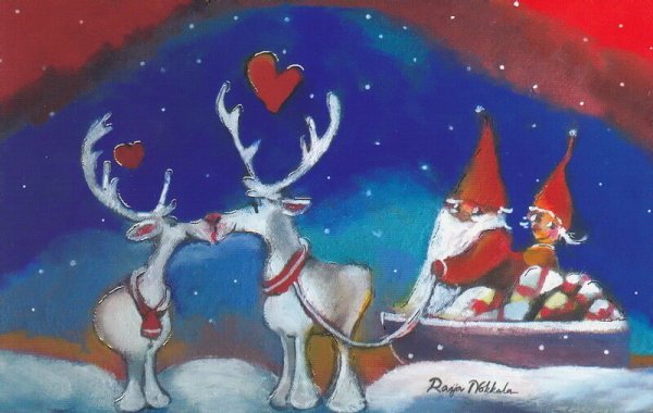 Открытки с новым годом на финском языке