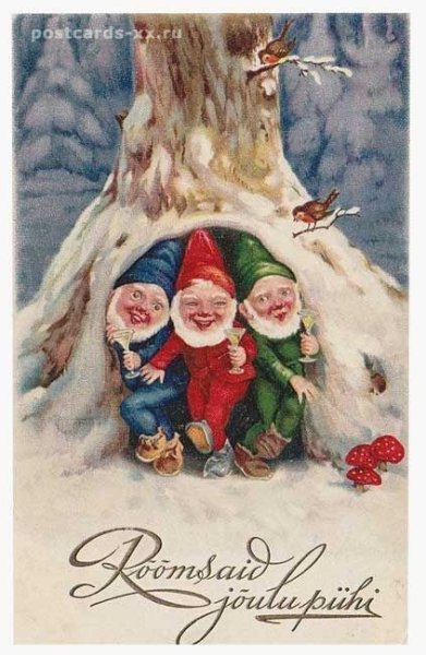 Эстонские Рождественские открытки