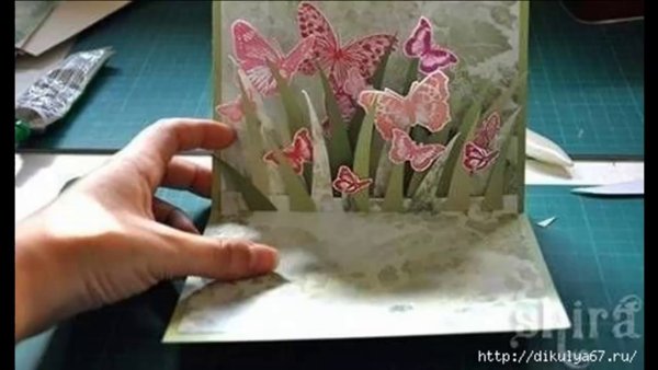 Открытки с объемными рисунками