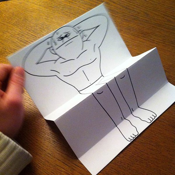 Оптические иллюзии на бумаге