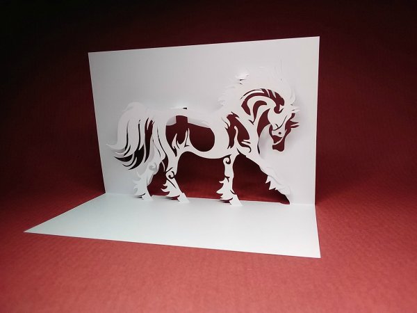 Киригами поп-ап