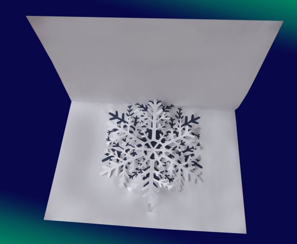 Снежинка открытка
