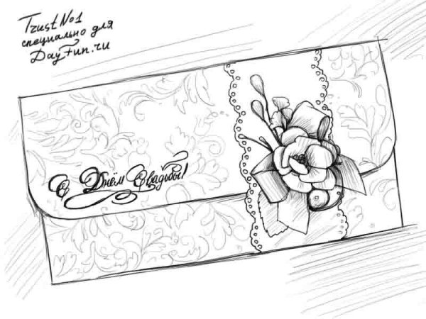 Открытка рисунок карандашом
