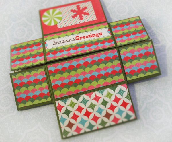 Бесконечная открытка из бумаги