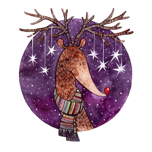 Стильные новогодние постеры