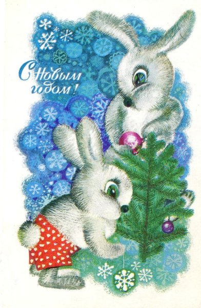 Новогодний зайчик для детей