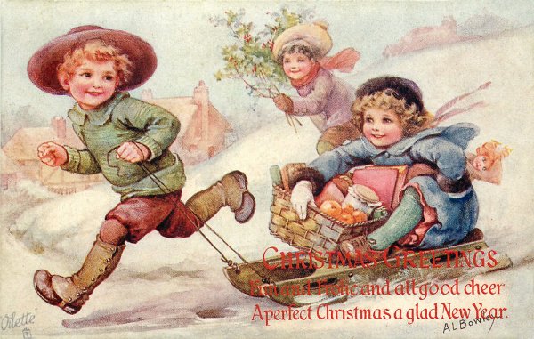 Винтажный ребенок художник