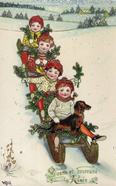 Голландские новогодние открытки