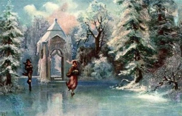 Открытки с новым годом 100 летней давности