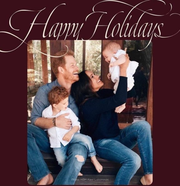 Меган Маркл и принц Гарри с детьми 2022