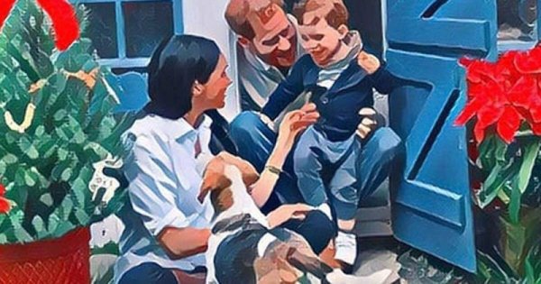 Рождественская открытка Гарри и Меган 2020