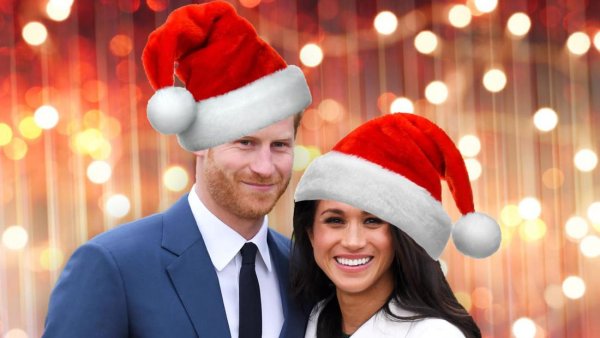 Меган и Гарри Рождественская открытка с дочерью