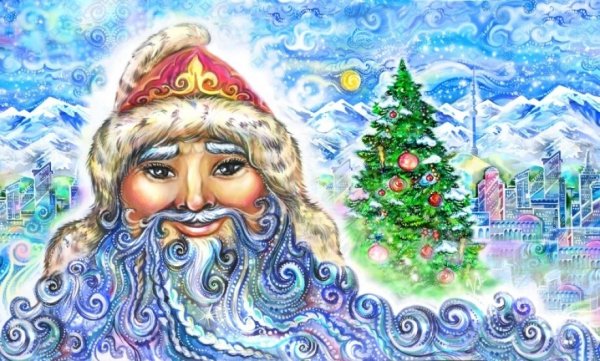 Татарские новогодние открытки