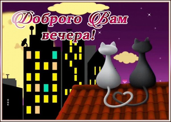 Открытки добрый вечер прикольные