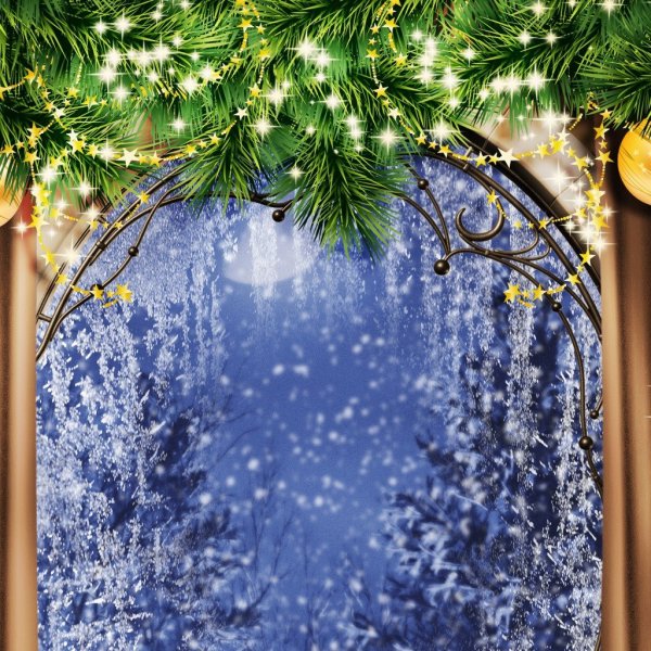 Красивый новогодний фон