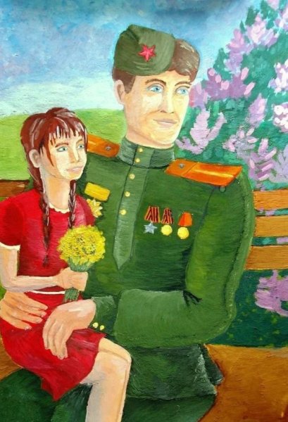 Солдат России рисунок