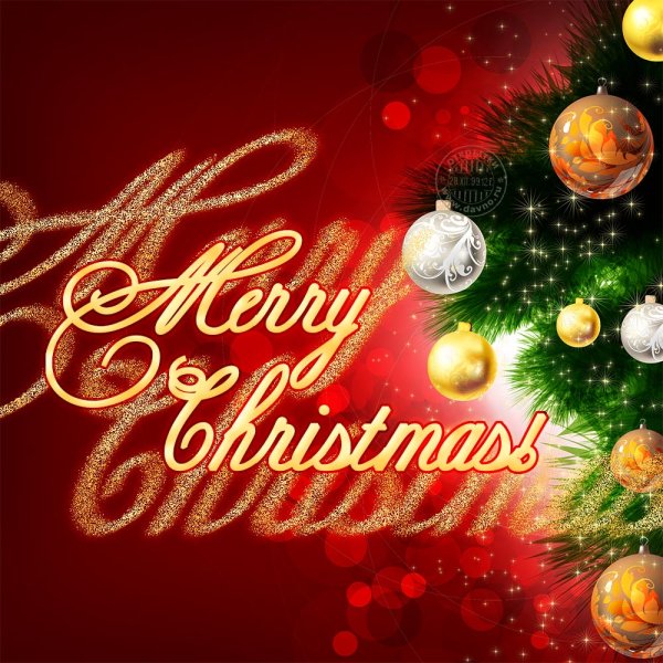 Открытка с Рождеством!